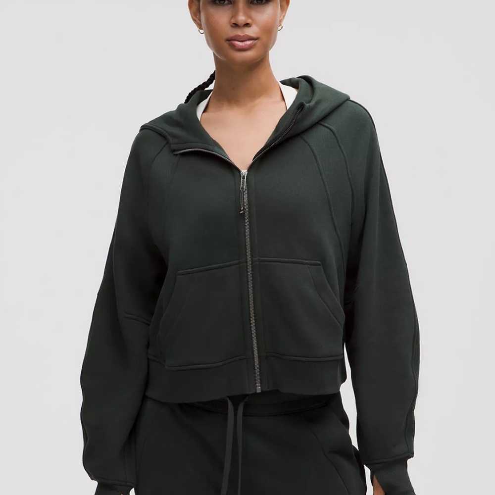Lululemon Dark Green Scuba Hoodie